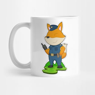 Fox Cop Microphone Police Mug